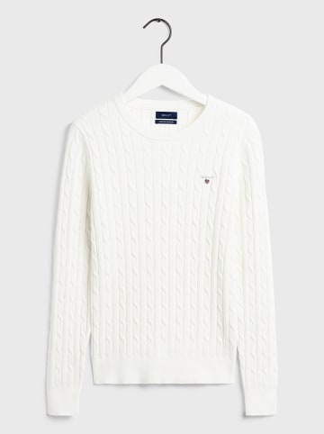Gant Sweter w kolorze białym