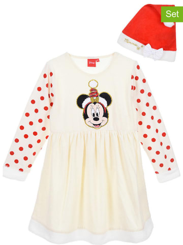 Disney Minnie Mouse 2tlg. Nachtwäsche-Set "Minnie Mouse" in Creme/ Rot