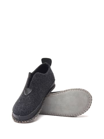 Comfortfusse Wollen pantoffels donkergrijs