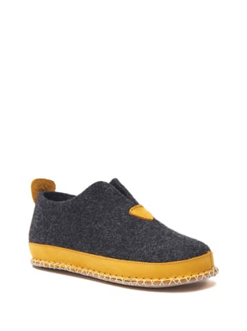 Comfortfusse Wollen pantoffels donkergrijs