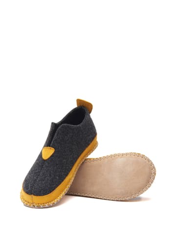 Comfortfusse Wełniane kapcie w kolorze ciemnoszarym