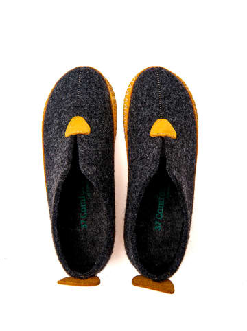 Comfortfusse Wollen pantoffels donkergrijs