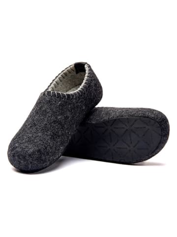 Comfortfusse Kapcie w kolorze ciemnoszarym