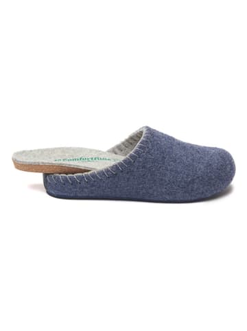 Comfortfusse Wollen pantoffels donkerblauw