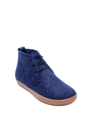 Comfortfusse Trzewiki "BlasWool" w kolorze granatowym