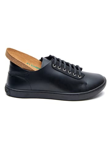 Comfortfusse Skórzane sneakersy w kolorze czarnym