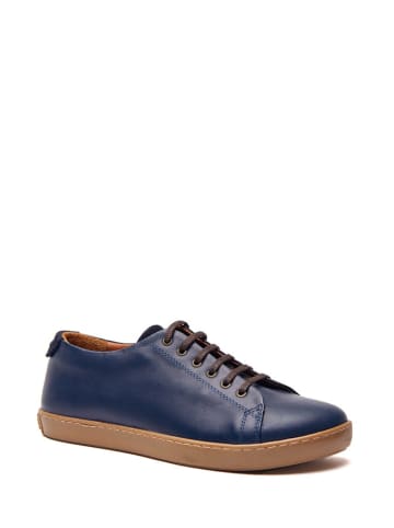 Comfortfusse Leren sneakers donkerblauw