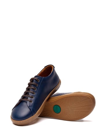 Comfortfusse Leren sneakers donkerblauw
