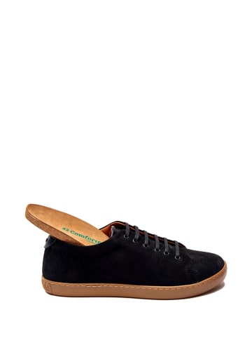 Comfortfusse Skórzane sneakersy w kolorze czarnym