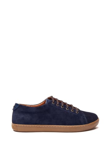 Comfortfusse Leren sneakers donkerblauw