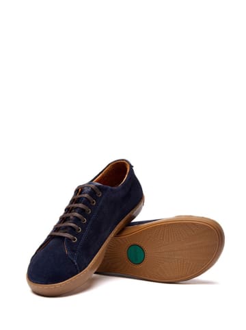 Comfortfusse Leren sneakers donkerblauw