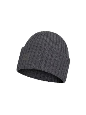 Buff Czapka w kolorze antracytowym z wełny merino