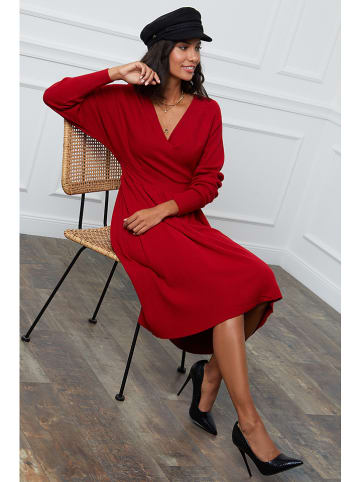 Soft Cashmere Sukienka w kolorze czerwonym