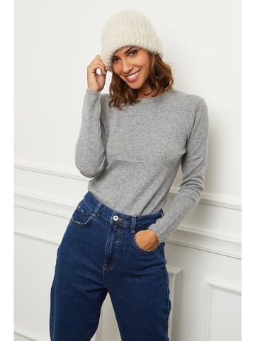 Soft Cashmere Kasjmieren trui grijs