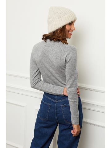 Soft Cashmere Kasjmieren trui grijs