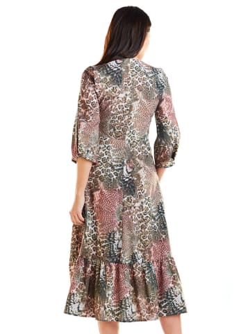Awama Sukienka w kolorze jasnobrązowo-jasnoróżowym