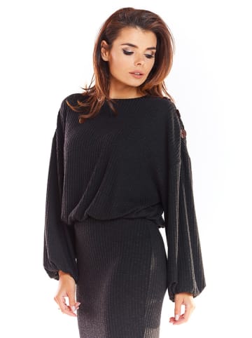Awama Sweter w kolorze czarnym