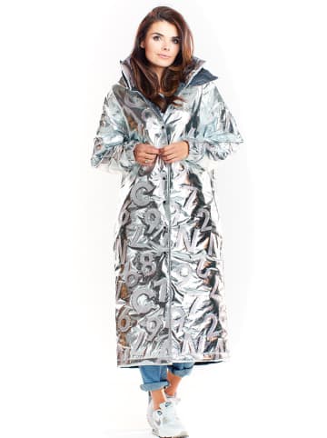Awama Wintermantel in Silber