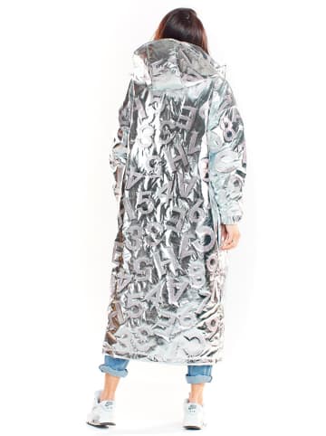 Awama Wintermantel in Silber