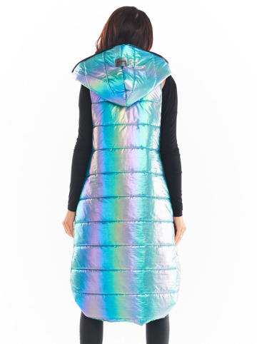 Awama Gilet blauw