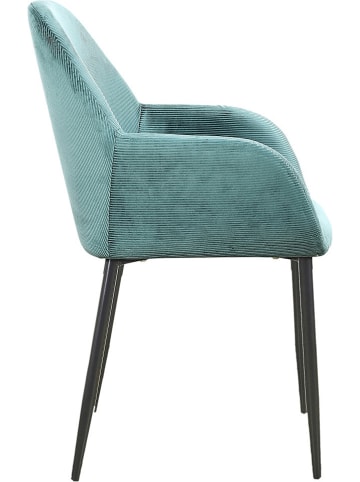 Rétro Chic Krzesła (2 szt.) "Giulia" w kolorze błękitnym - 59 x 84 x 44,5 cm