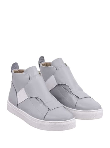 Noosy Leder-Sneakers in Grau