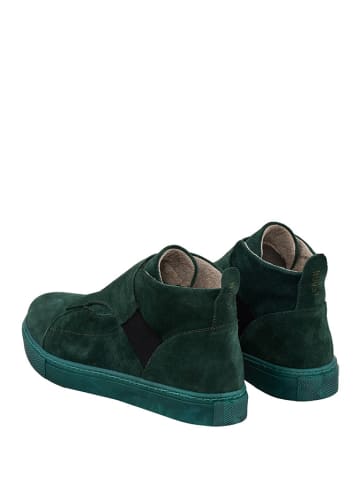 Noosy Leren sneakers donkergroen