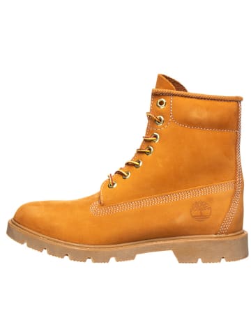 Timberland Leder-Boots "6-In Basic" in Hellbraun - Weite M