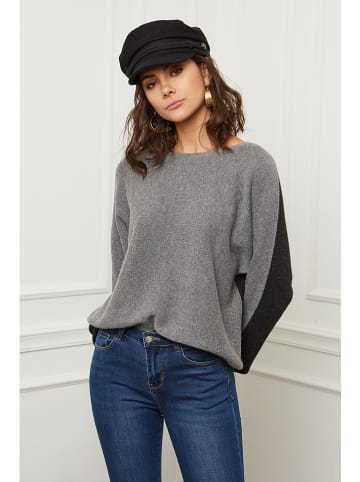 Joséfine Pullover "Aladin" in Grau/ Schwarz
