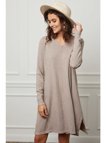 Joséfine Gebreide jurk "Farel" beige