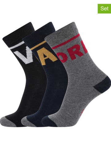 CR7 6-delige set: sokken donkerblauw/zwart/grijs