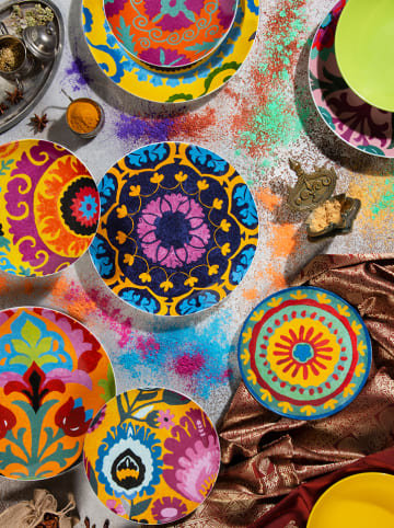 Trendy Kitchen by EXCÉLSA 18tlg. Tafelservice "New Delhi" in Bunt