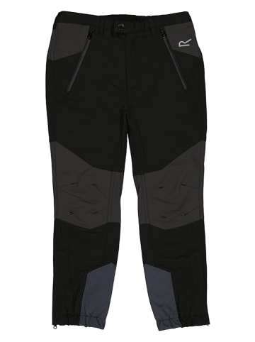 Regatta Spodnie funkcyjne "Tech Mountain" w kolorze czarno-szarym