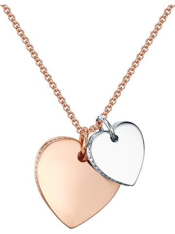 Tassioni Rosévergold. Halskette mit Anhängern - (L)41 cm