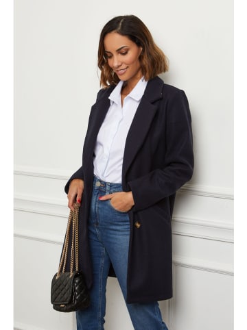 Le Comptoir du Manteau Tussemnantel donkerblauw - recht