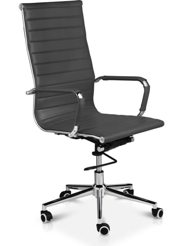 Lifa Living Bureaustoel "Brisbane" antraciet - (B)55 x (H)115 x (D)47 cm
