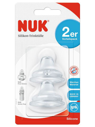 NUK 2er-Set: Trinktüllen in Transparent - 2x 2 Stück