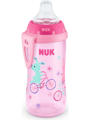 NUK 2er-Set: Trinklernflaschen "Active Cup" in Rosa - 2x 300 ml