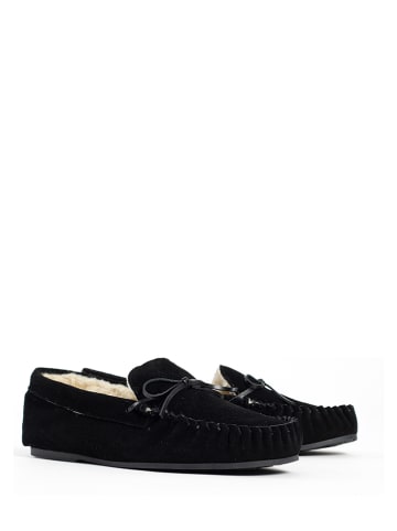 Gooce Leren mocassins "Anchorage" zwart