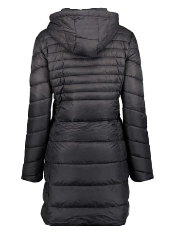 Geographical Norway Doorgestikte mantel zwart