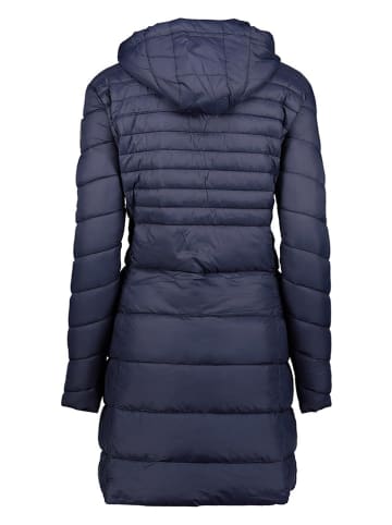 Geographical Norway Doorgestikte mantel donkerblauw