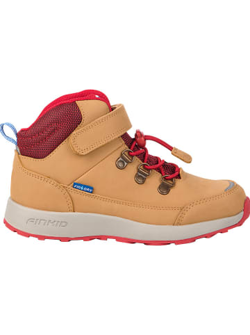 finkid Leren boots "Kivuta" okergeel