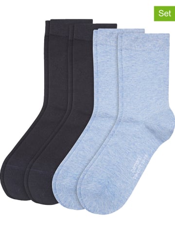 camano 4er-Set: Socken in Dunkelblau