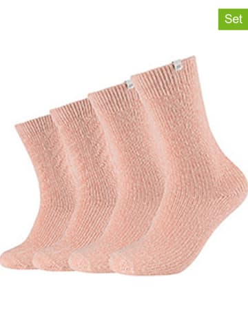 Skechers 4er-Set: Socken in Rosa