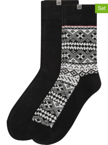 Skechers 6er-Set: Socken in Schwarz/ Weiß