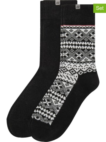 Skechers Skarpety (6 par) w kolorze czarno-białym