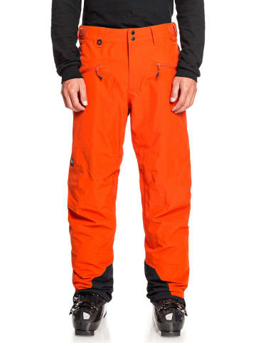 Quiksilver Spodnie narciarskie "Boundry" w kolorze pomarańczowym
