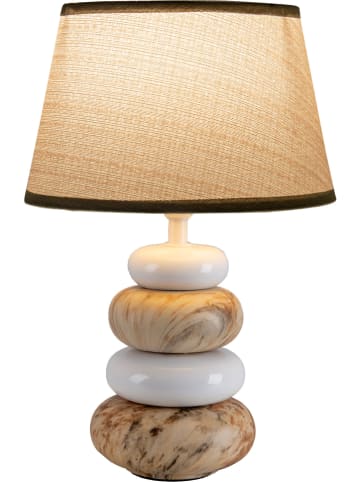 näve Lampa stołowa "Ares" w kolorze beżowym - wys. 31 x Ø 20 cm