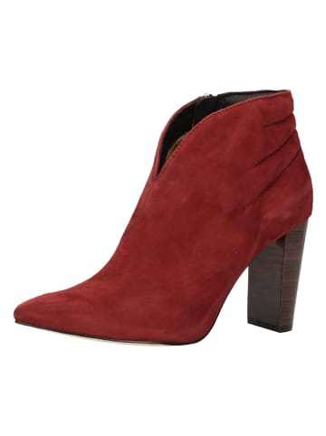 Caprice Leren enkelboots rood