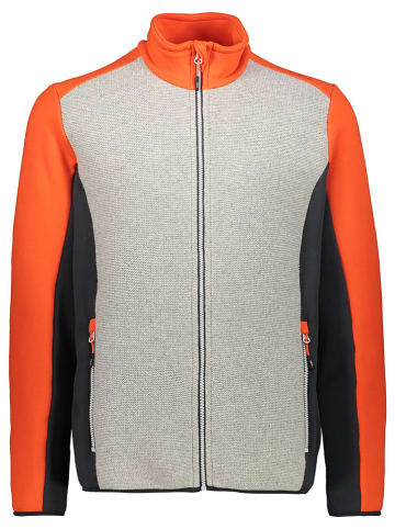 CMP Fleece vest grijs/oranje